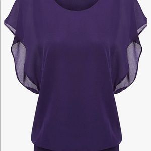 Women’s Zeagoo Short Sleeve Blouse - Purple